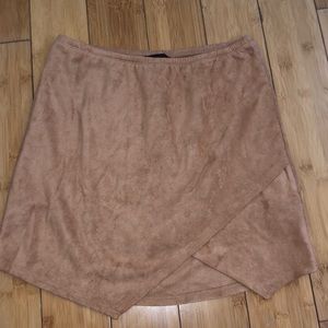 Camel Colored Suede Vici Skort